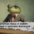 TENTE NÃO RIR: O GUSTAVO MACHADO foi MUITO BEM, respondendo ao Henry Bugalho

