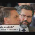 Discurso do Ernerto Araújo - O "argumento" contra pedantismo; a "ideologia" e o pragmatismo
