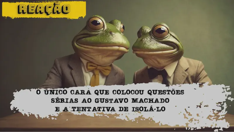 Featured image of post O 1˚ debate do Gustavo Machado que não era com um doidinho de bairro
